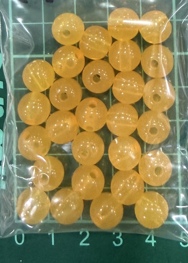 Bead 10mm Yellow